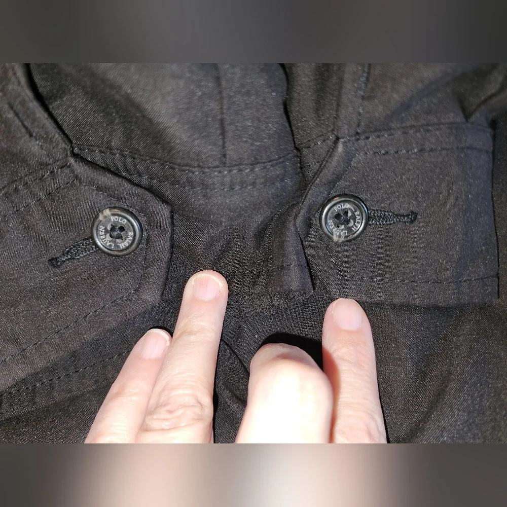 Polo by Ralph Lauren size XL, black w/cream‎ color jacket